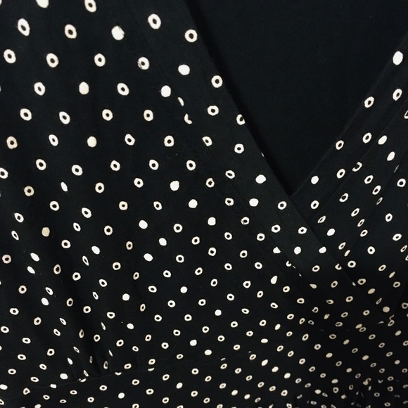 L.L. Bean Polka Dot Knit Maxi Dress Size S - Picture 3 of 5